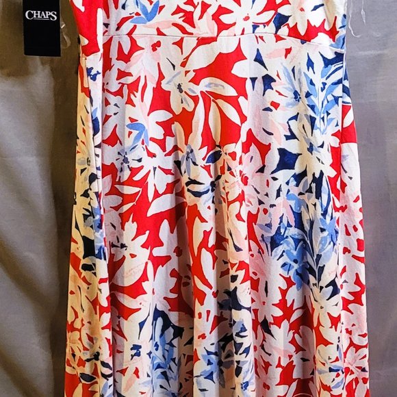 NWT Chaps Long Sleeveless Summer Dress Size Medium - Picture 7 of 7